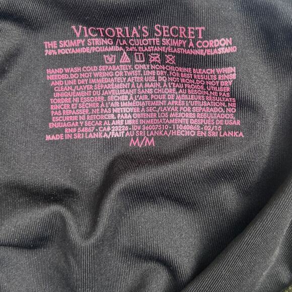 NWT Victoria's Secret The Skimmy Green Swimsuit String Bikini Bottom Medium M - Picture 3 of 5